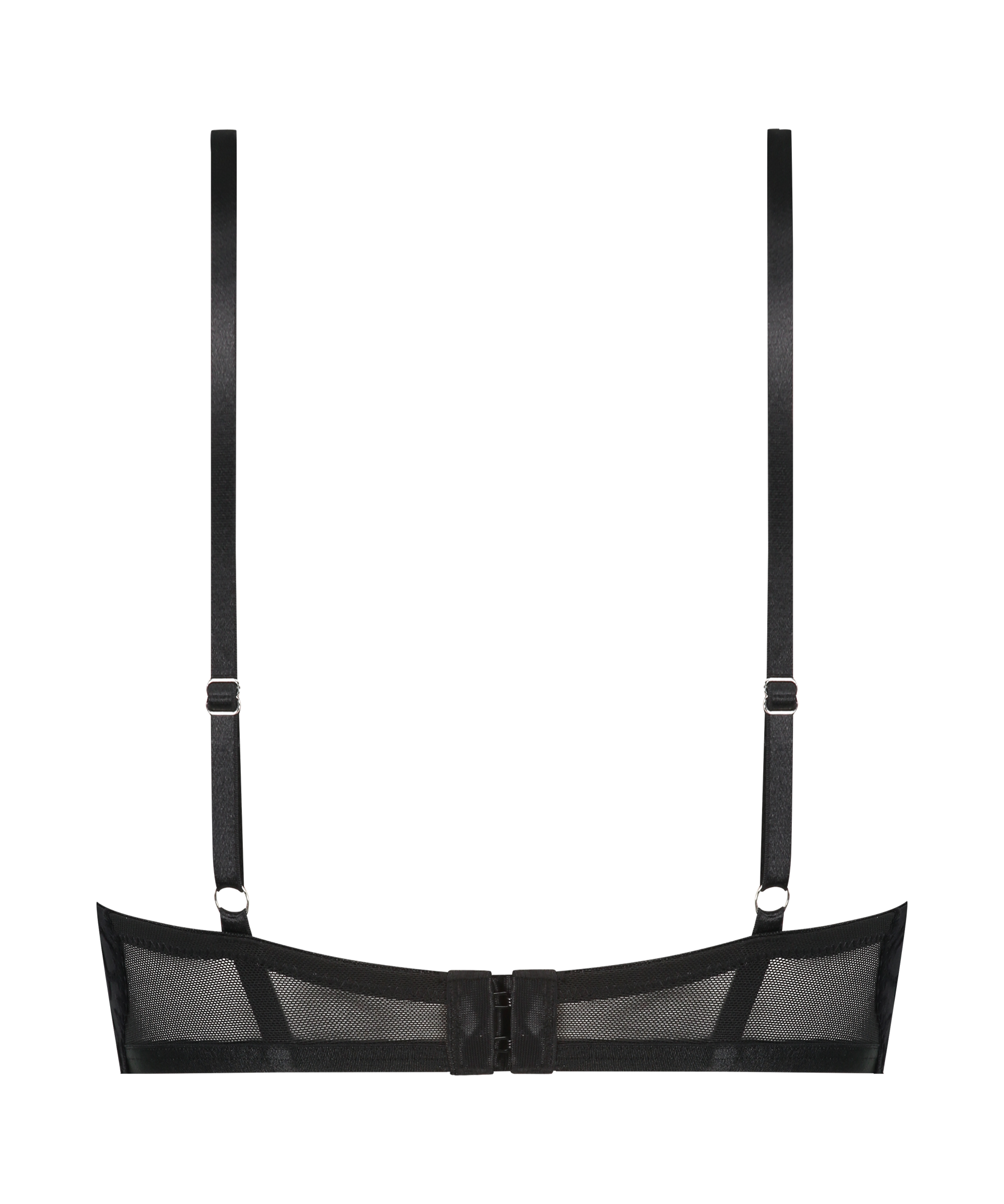 Sujetador de aros longline push-up preformado Pippa, Negro, main