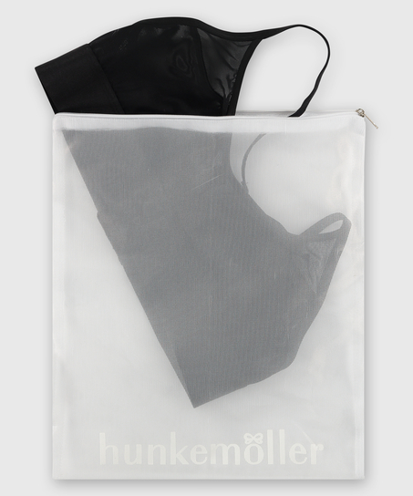 Bolsa para el lavado prendas delicadas cremallera, Blanco