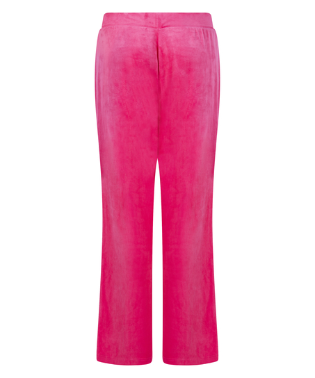Pantal&oacute;n de pijama de terciopelo, Rosa