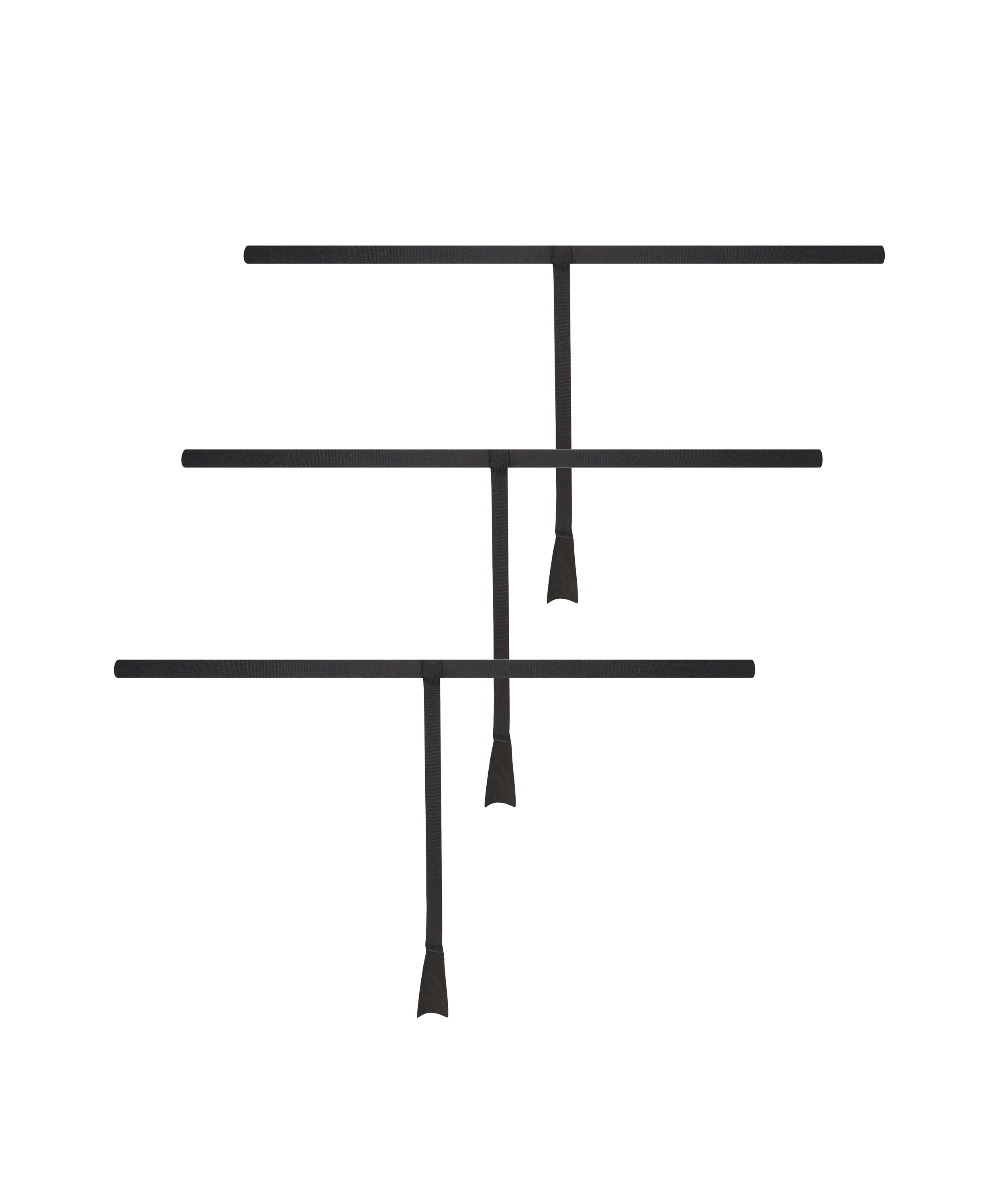 Lote de 3 tangas invisibles, Negro, main