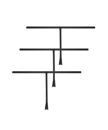 Lote de 3 tangas invisibles, Negro