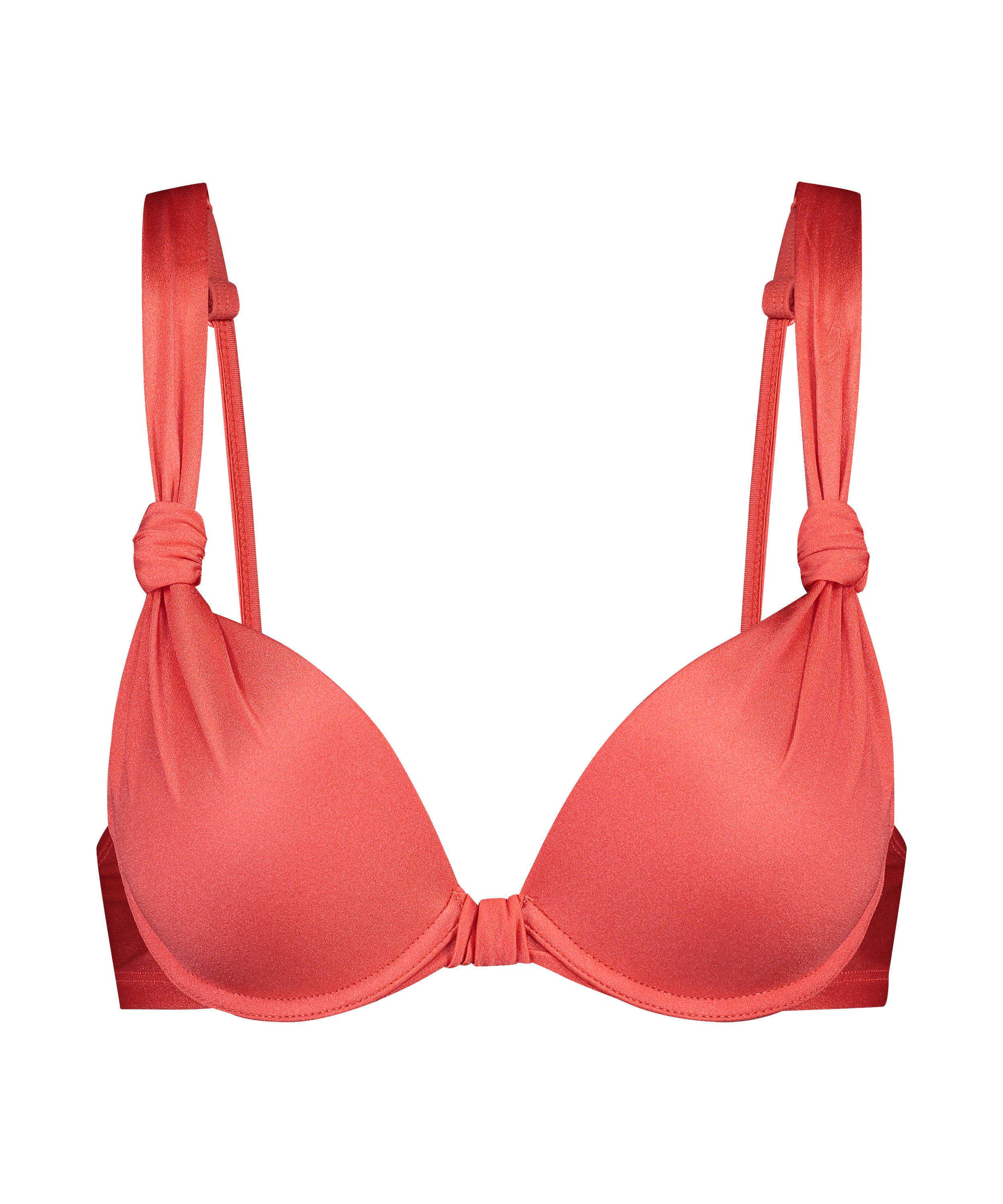 Top de bikini con aros preformado Luxe Copa E +, Rojo, main