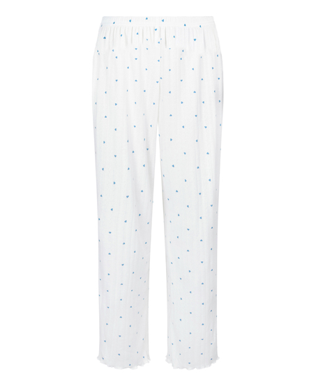 Pantal&oacute;n de pijama Pointelle, Azul