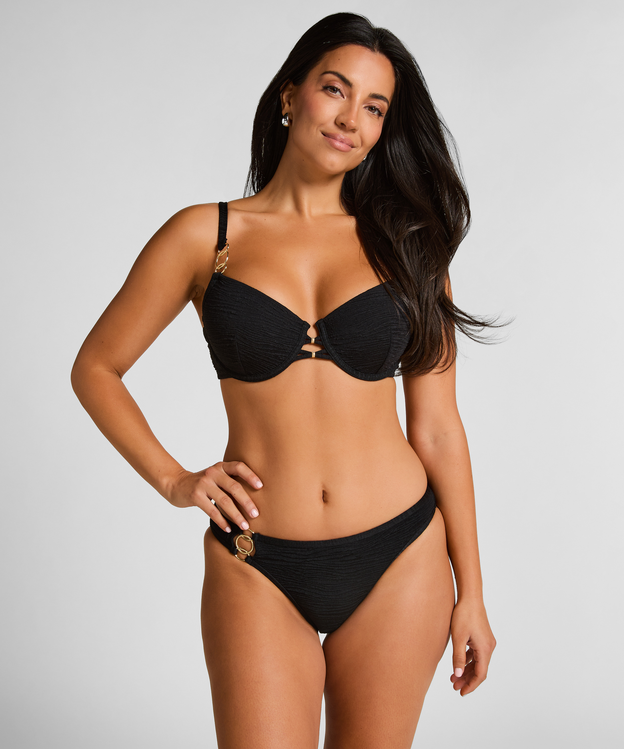 Sujetador de bikini preformado Bahamas, Negro, main