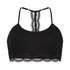 Bralette sin costuras Marine, Negro