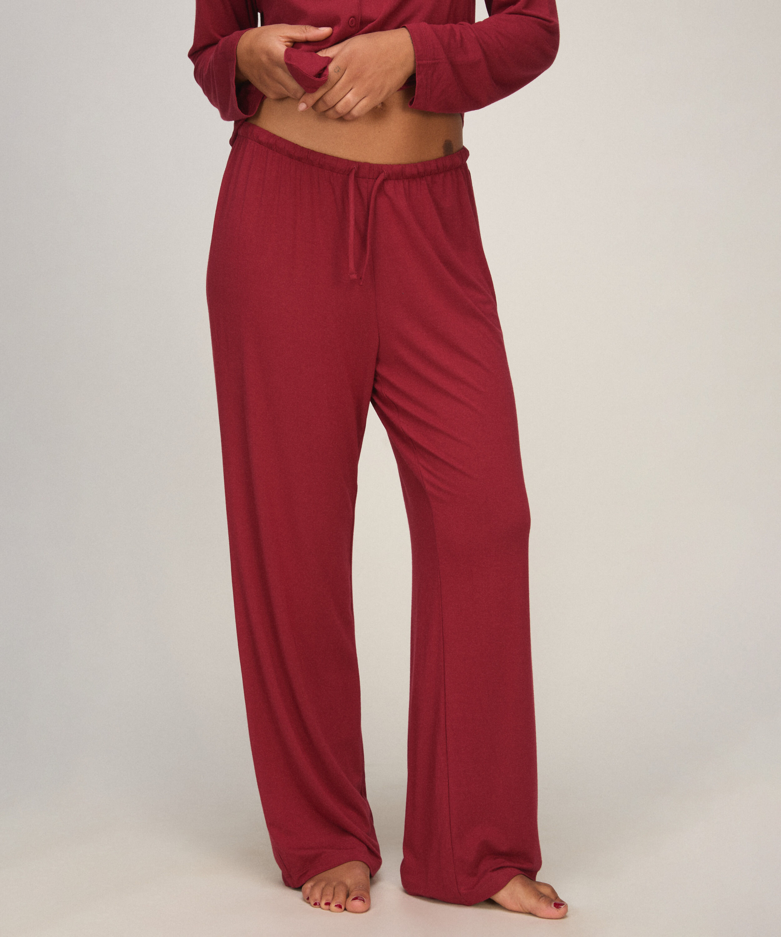 Pantalón de jersey Essential, Rojo