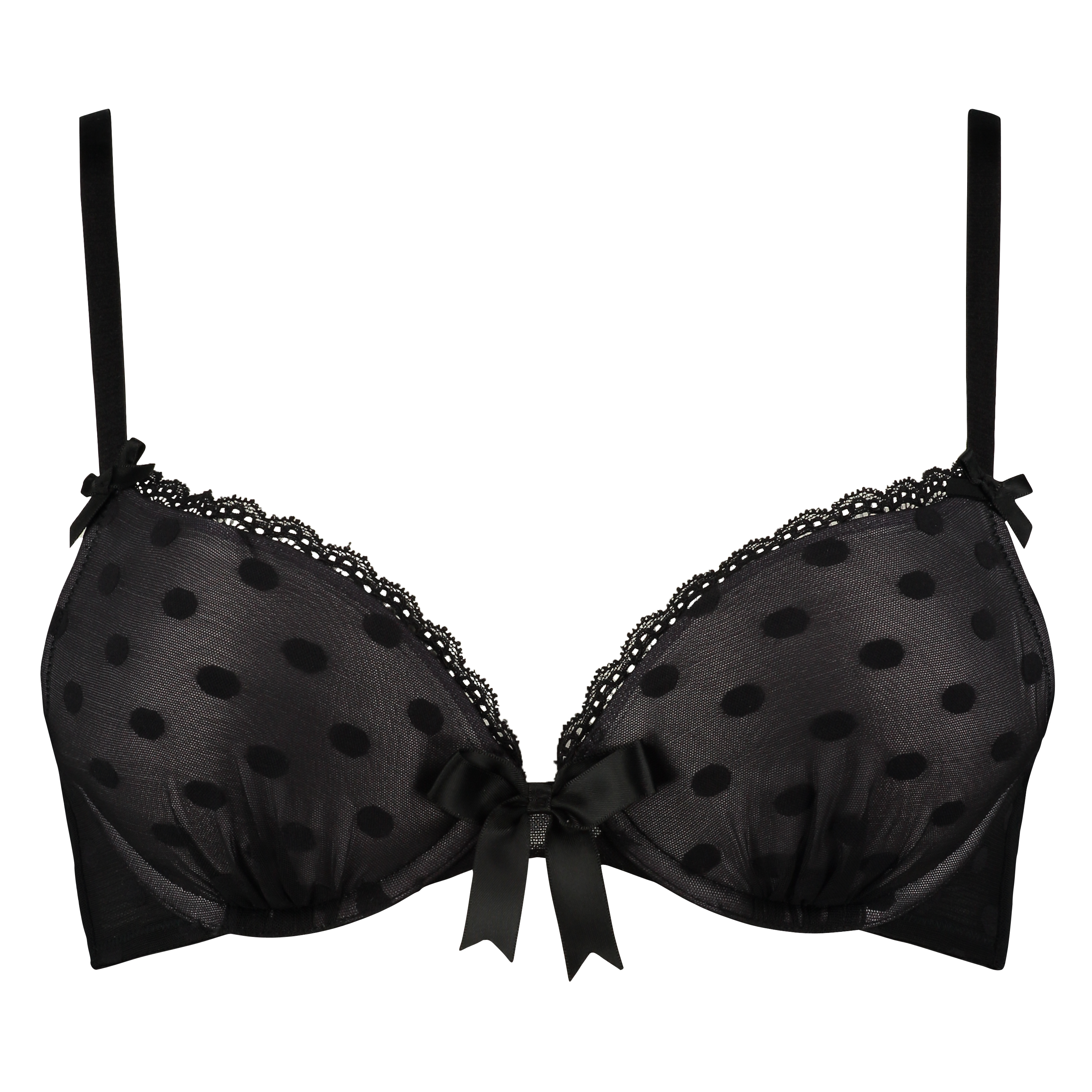 Sujetador push-up de aros preformado Elle, Negro, main