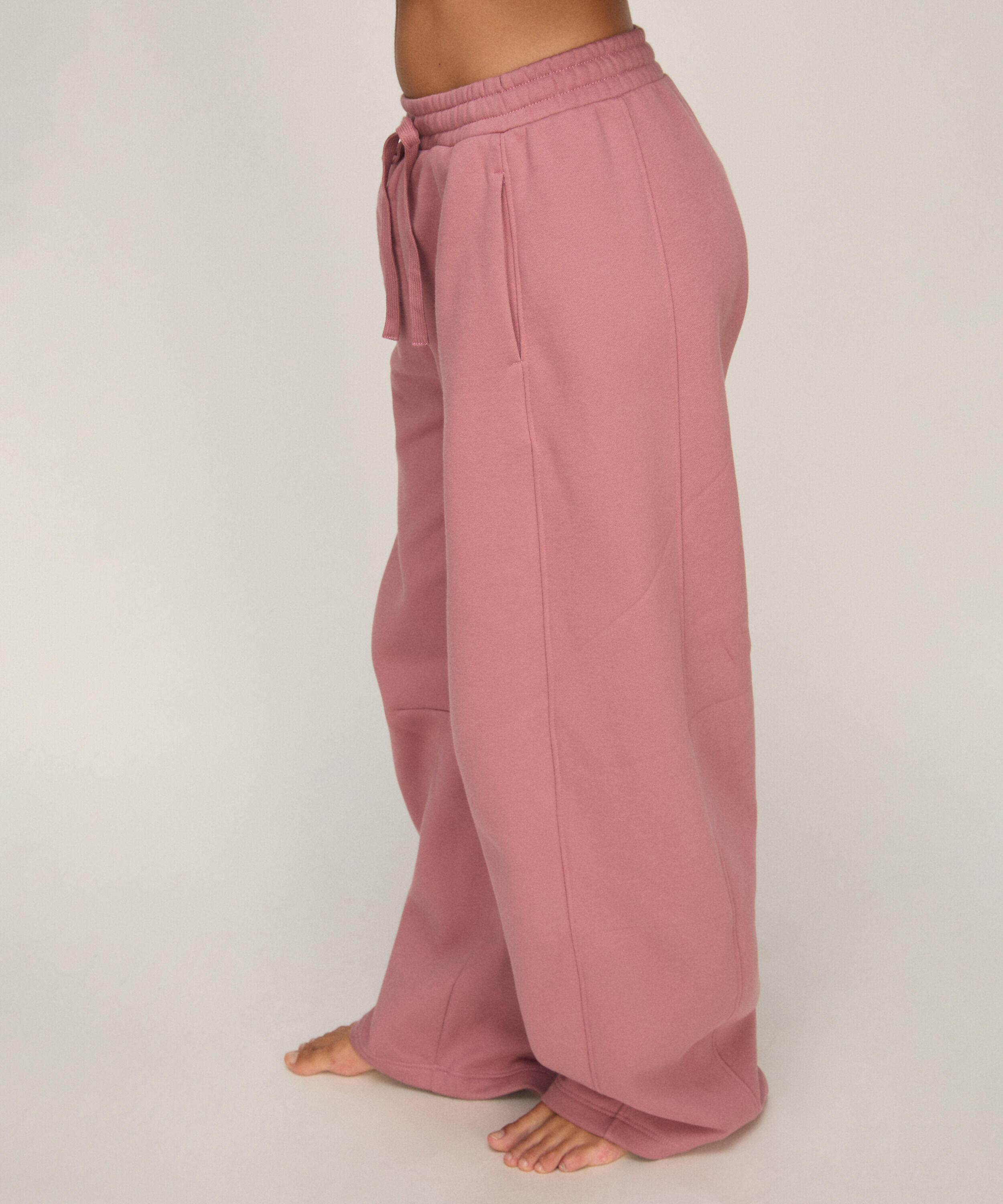 Pantalón Barrel de Felpa Afelpada
