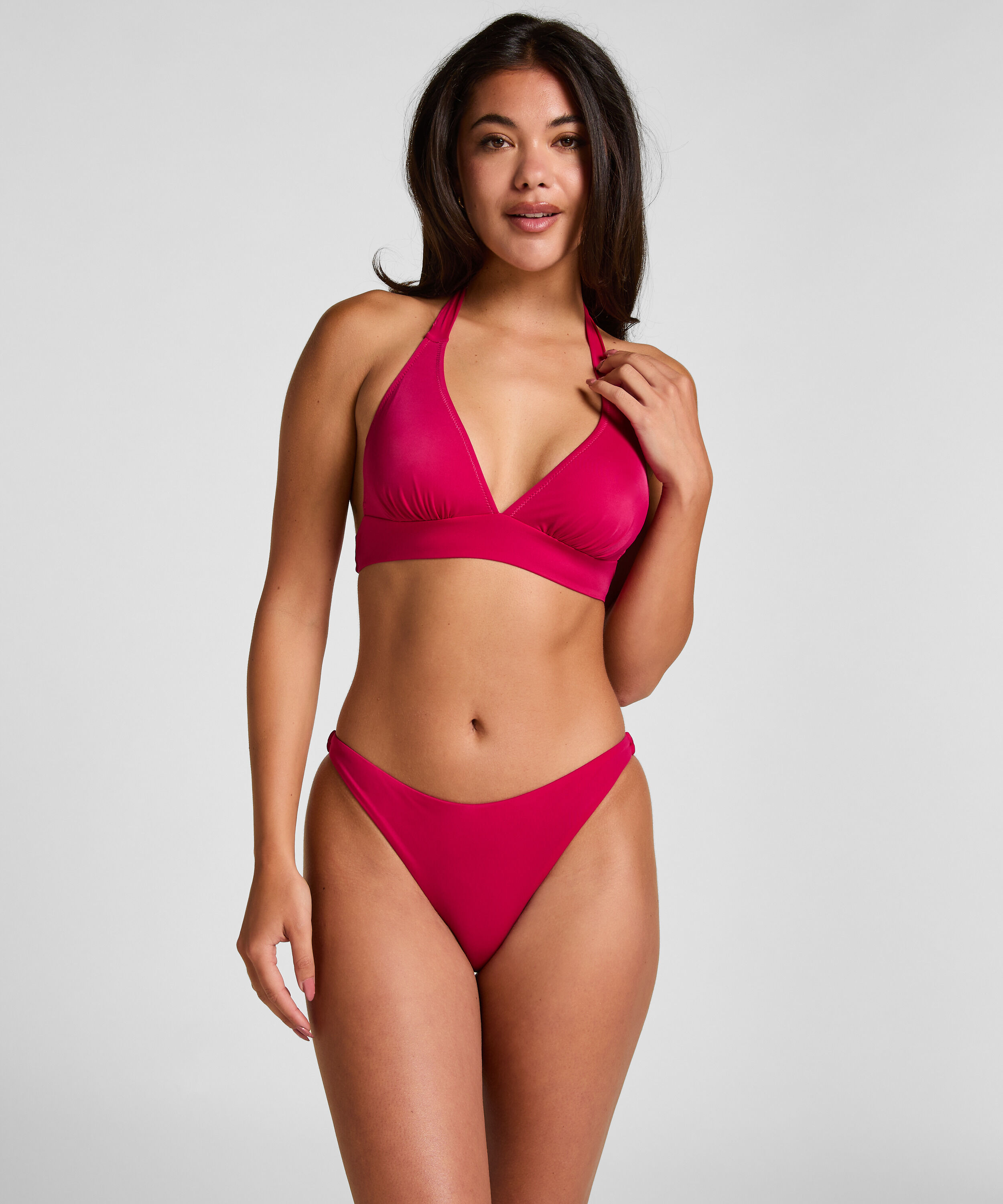 Braguita de Bikini Tiro Alto Bardolino, Rosa