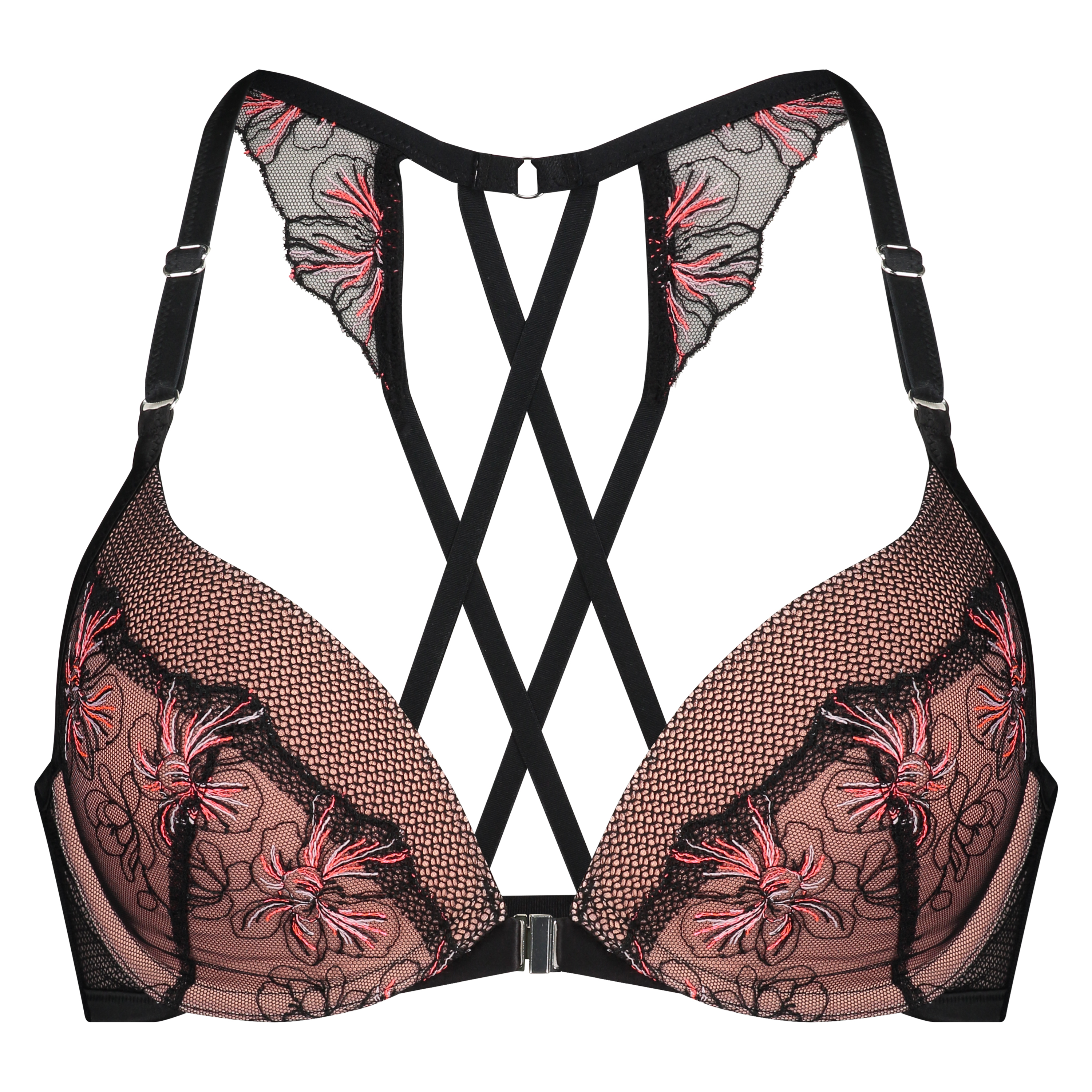 Sujetador push-up de aros preformado Duckie, Negro, main