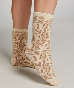 Calcetines Fluffy, Beige