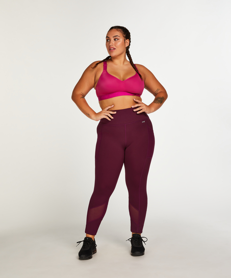 HKMX Mallas de cintura alta Oh My Squat, Morado