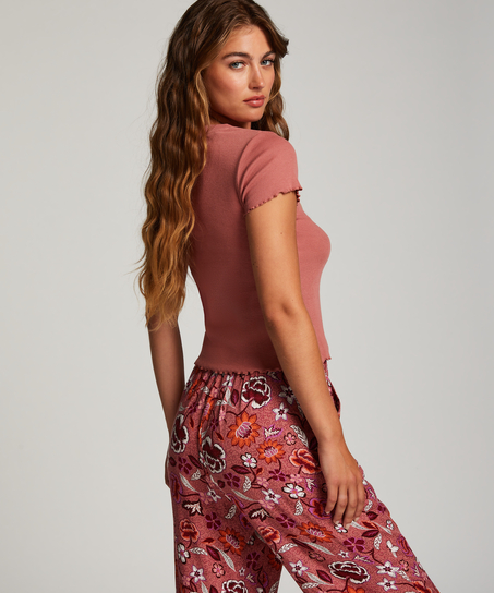 Camiseta de algod&oacute;n de manga corta, Rosa