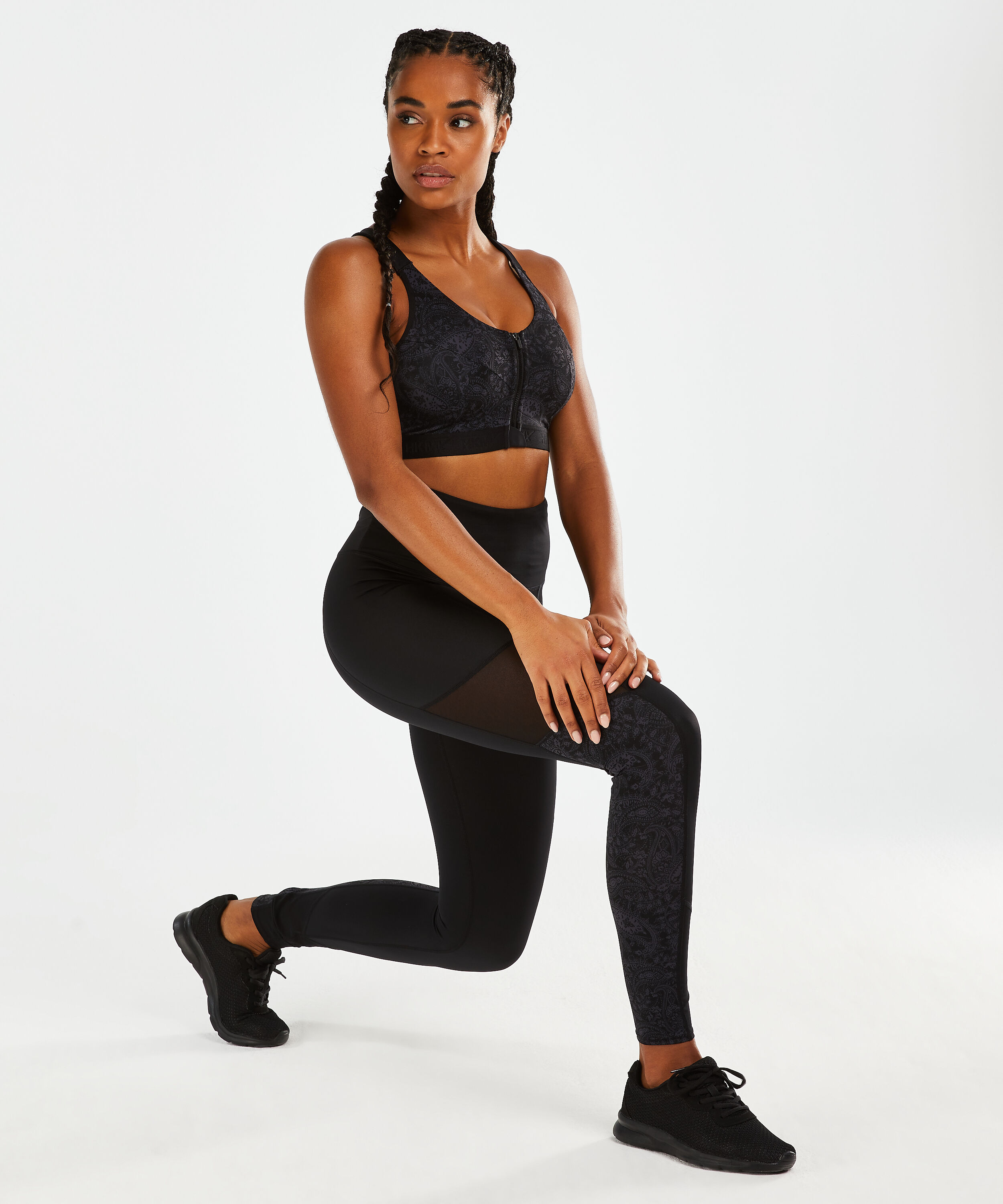 Legging de deporte de cintura alta HKMX Rodeo, Negro