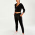 Chaqueta deportiva HKMX  de terciopelo, Negro