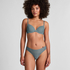Tanga invisible Stripe mesh, Gris