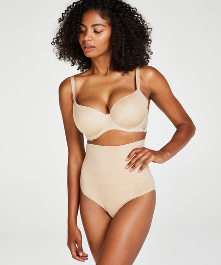 Braguita reafirmante de corte alto, Beige