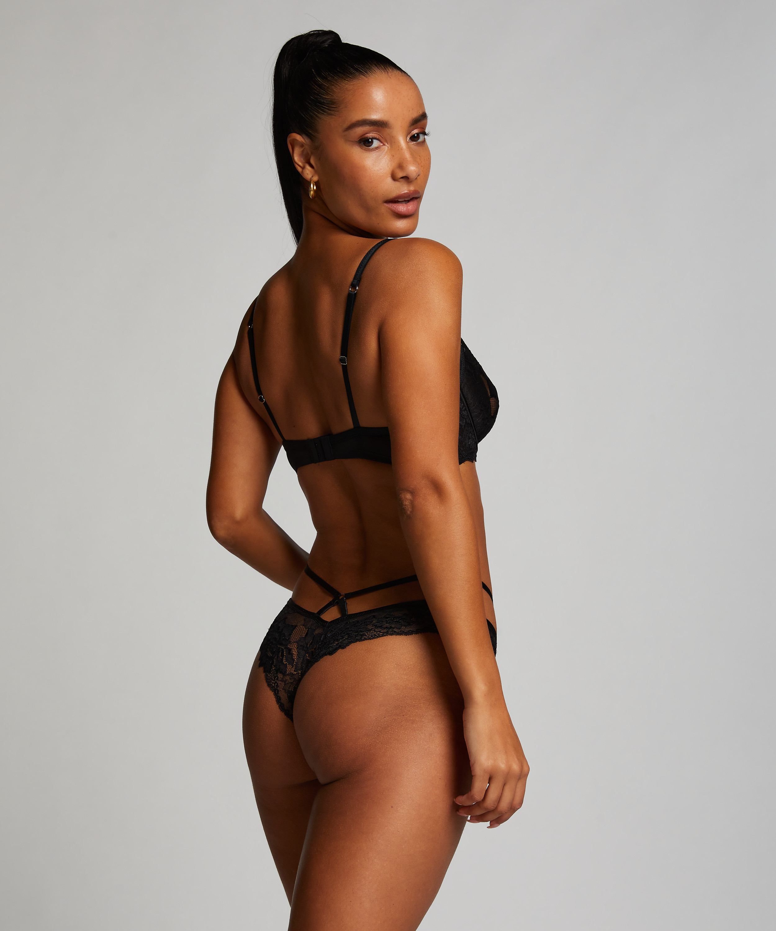 Brasileña de entrepierna abierta Sosha, Negro, main