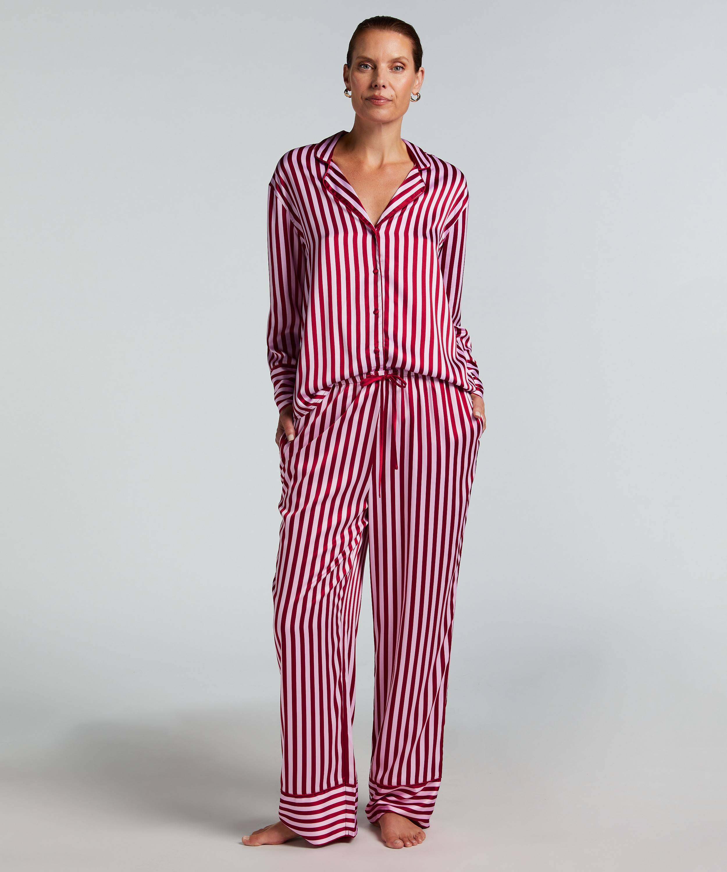 Pantal&oacute;n de sat&eacute;n, Rosa, main