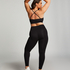HKMX Leggings cruzados de talle alto, Negro