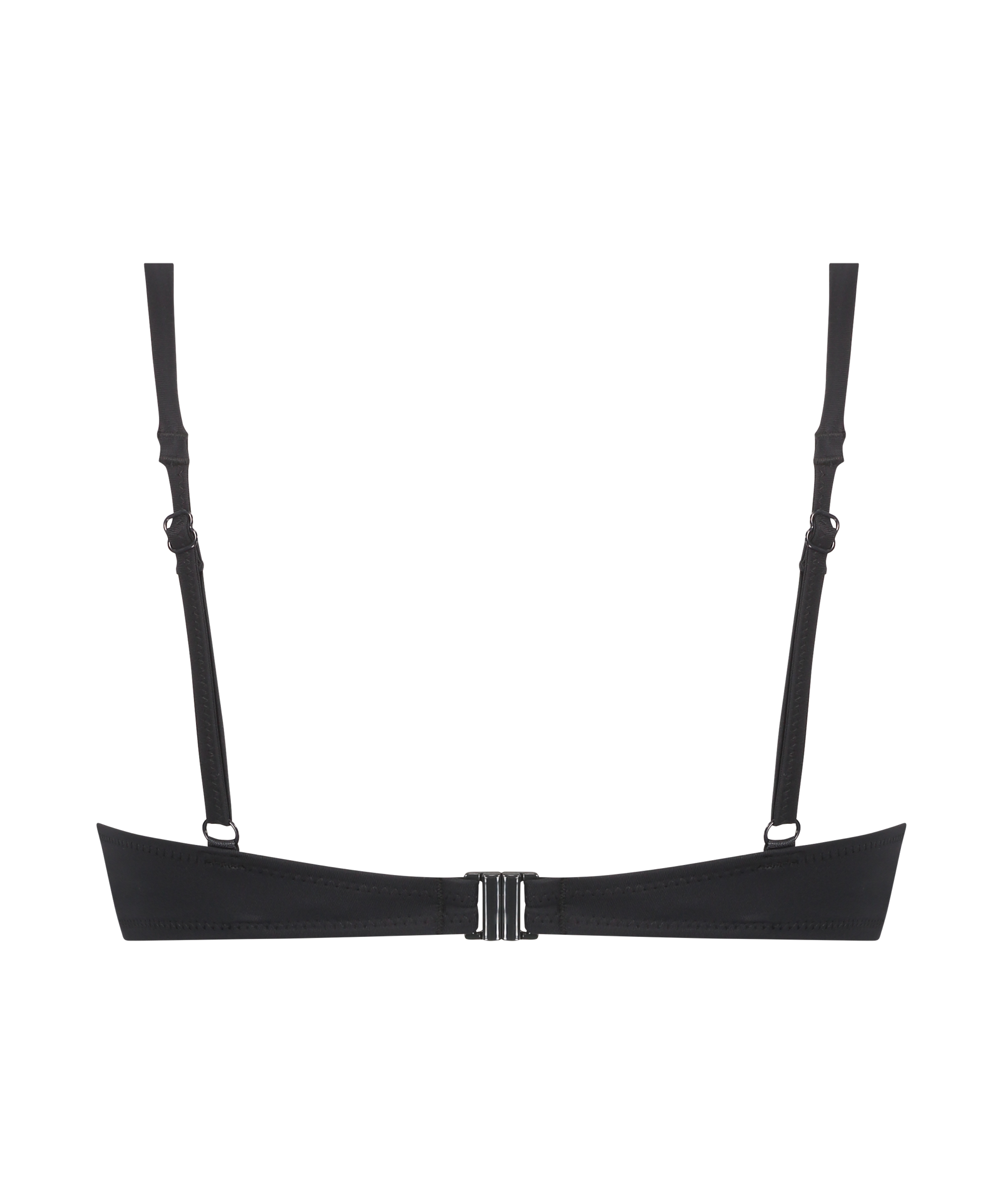 Top de bikini con aros preformado Luxe Copa E +, Negro, main