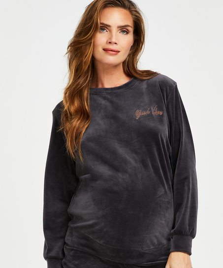 Top premamá Velours, Gris