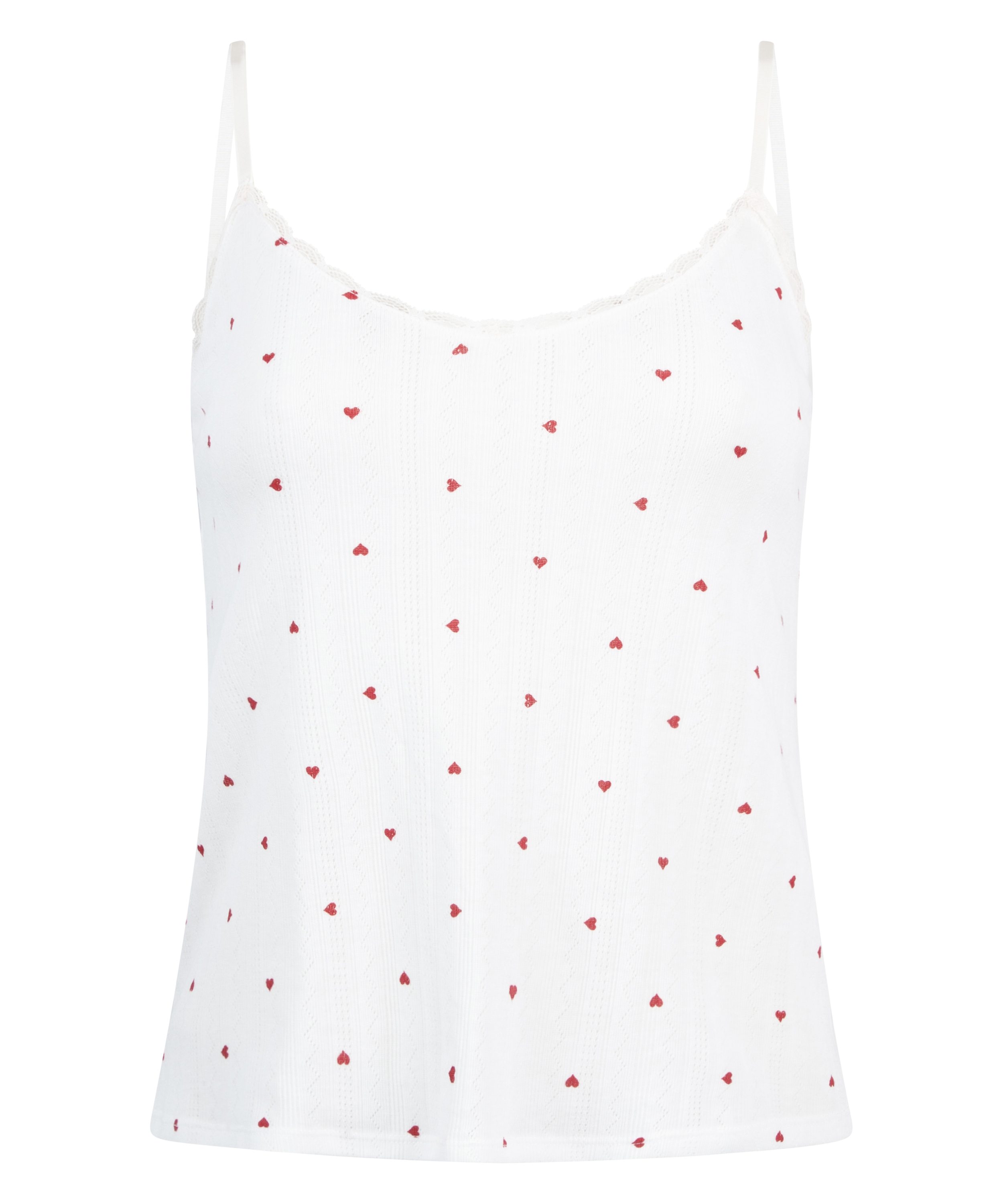 Top de camiseta lace, Blanco, main