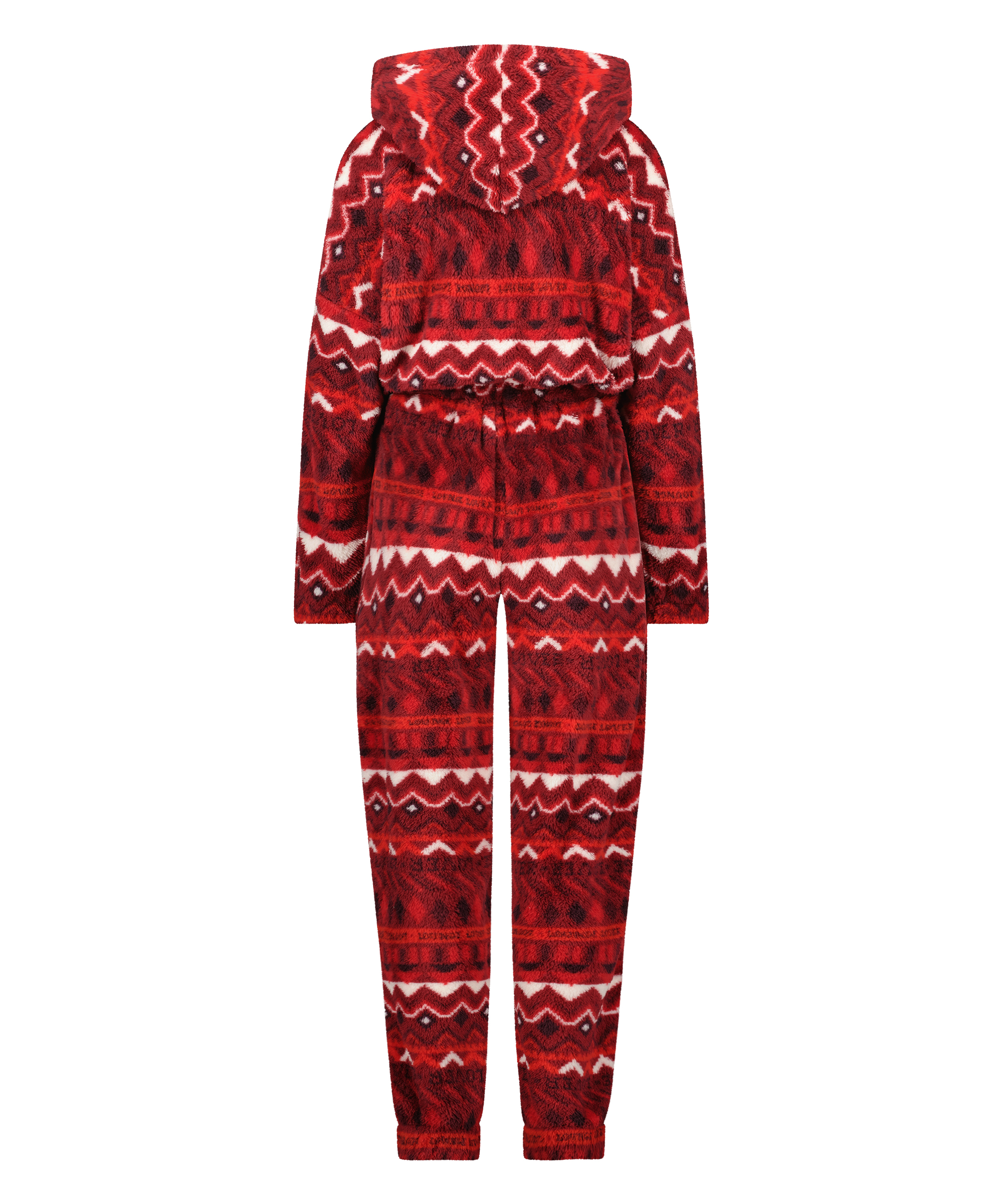 Mono de franela Fairisle, Rojo, main