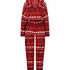 Mono de franela Fairisle, Rojo