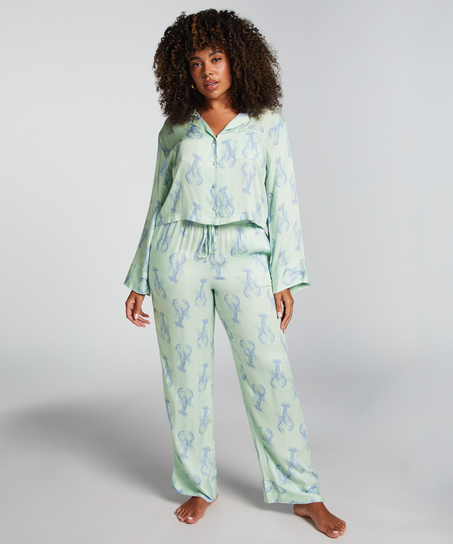 Pantal&oacute;n de sat&eacute;n, Verde