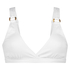 Top de bikini corto Duran, Blanco