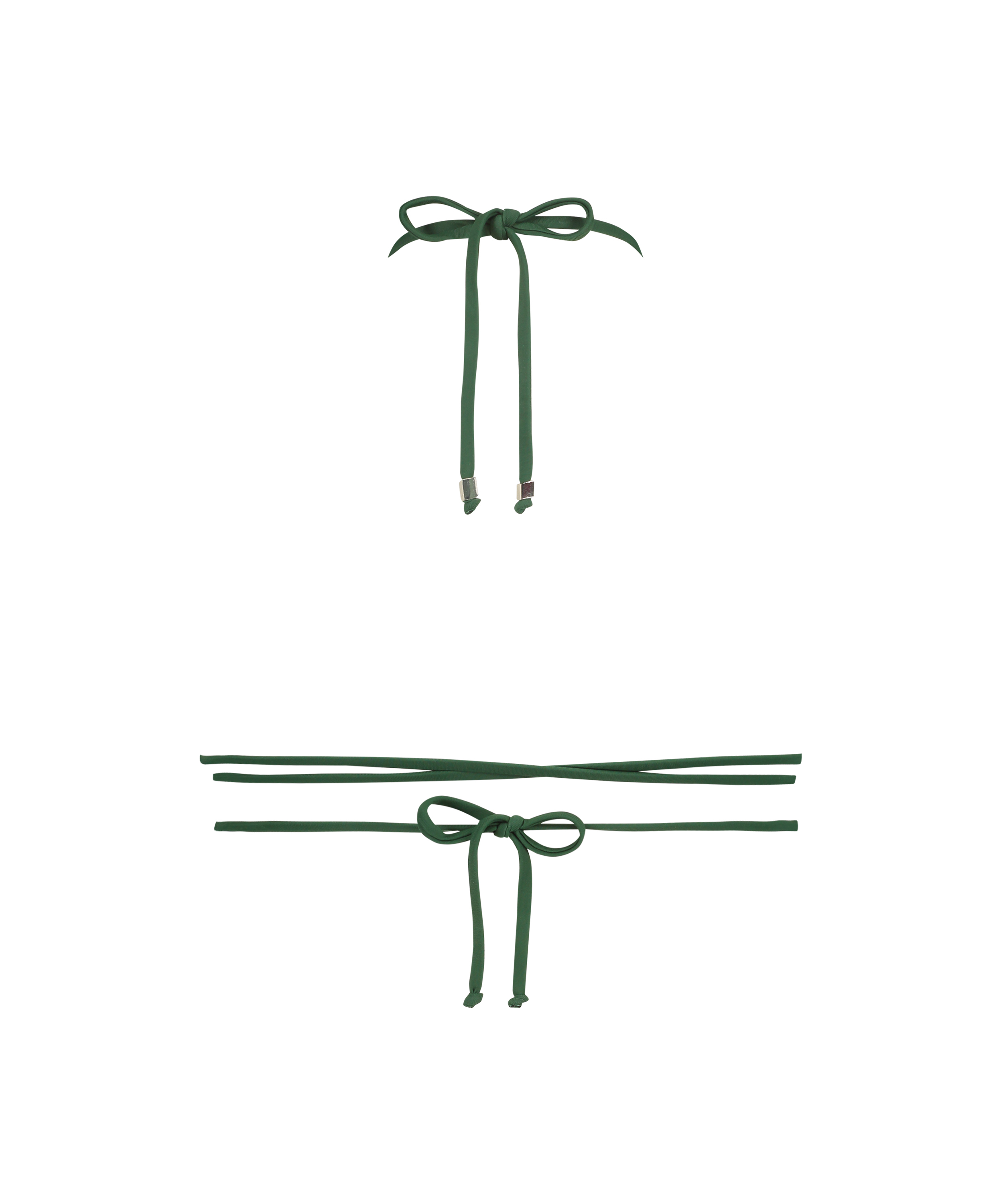 Top de bikini triangular Digura, Verde, main