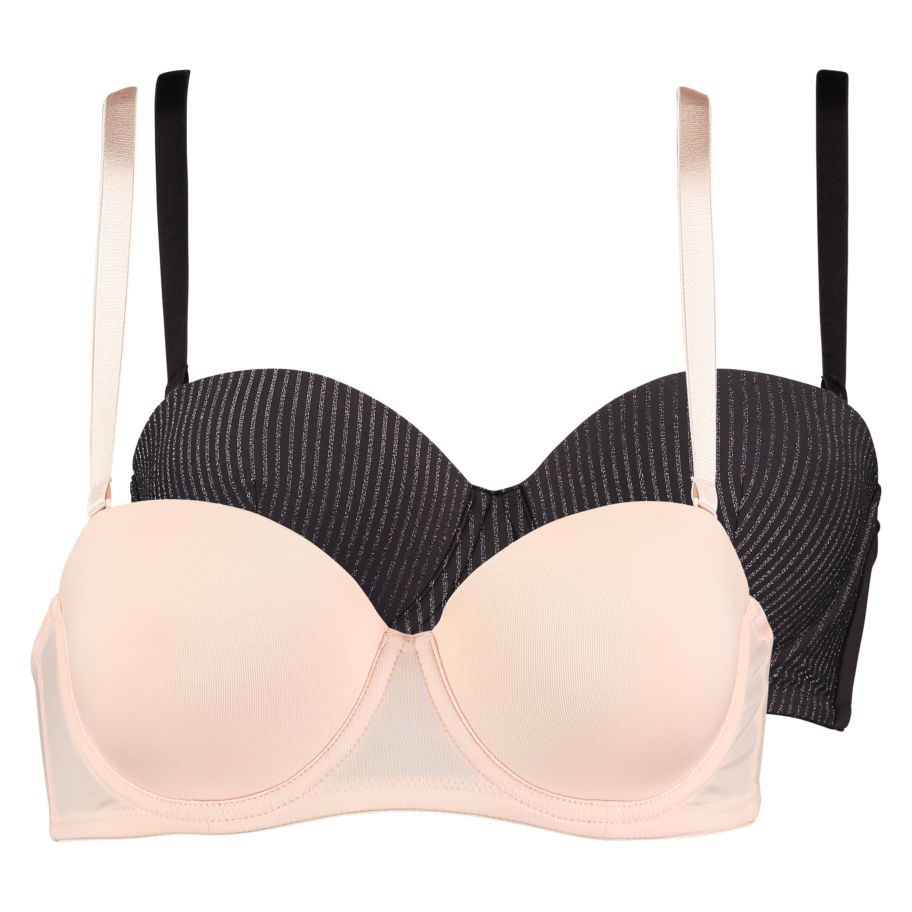 2-pack padded underwired bras Lace, Rosa, main