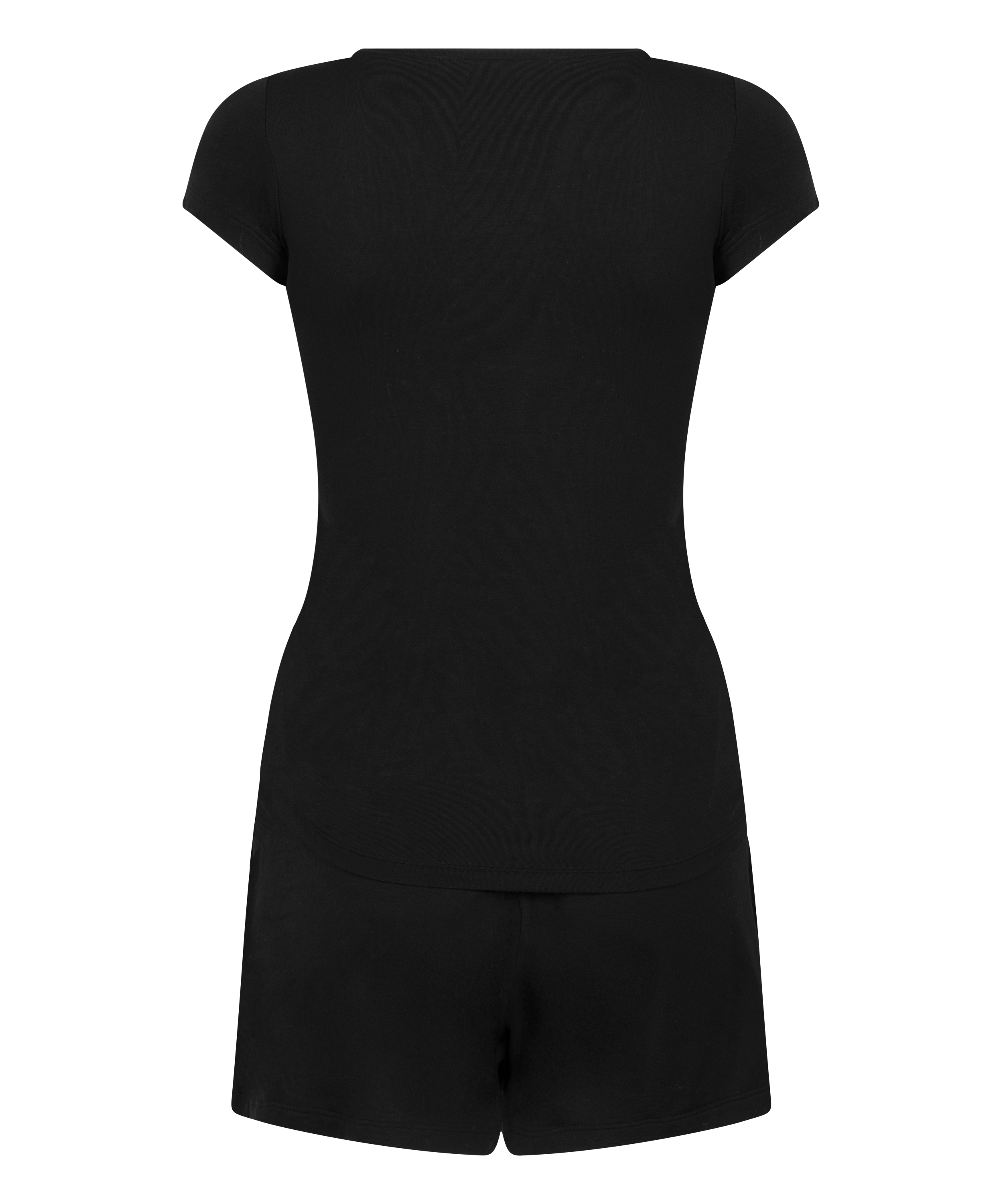 Conjunto de pijama de punto, Negro, main