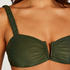 Top de bikini bandeau Crete, Verde