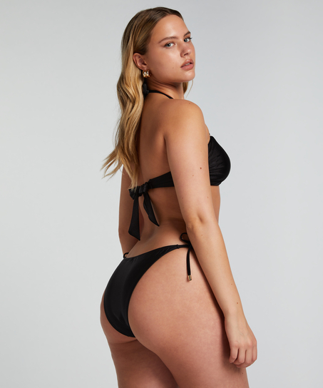 Top de bikini Bandeau Yucatan, Negro