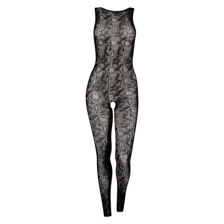 Pantis Private Catsuit con entrepierna abierta, Negro