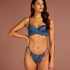 Tanga de pierna alta Daan, Azul