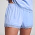 Short Velours Lace, Azul