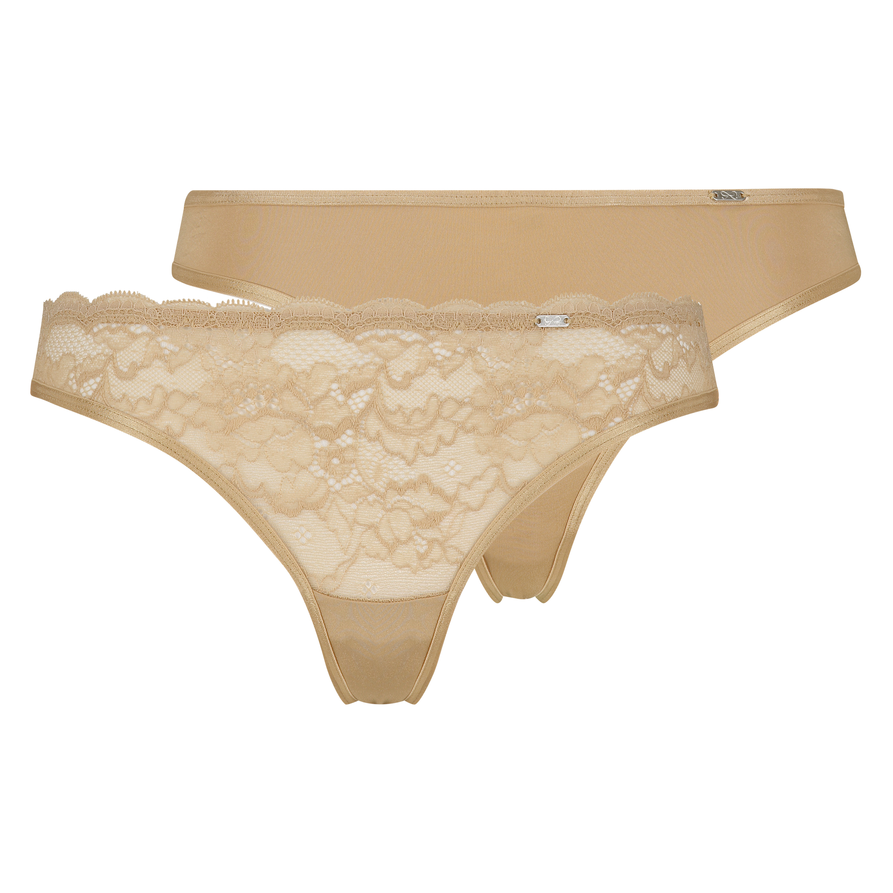 Juego de 2 de tangas Angie, Beige, main