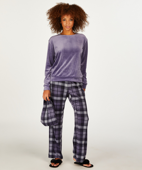 Conjunto de pijama con bolso, Azul