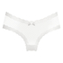 Brasileña en forma de V burn-out mesh, Blanco