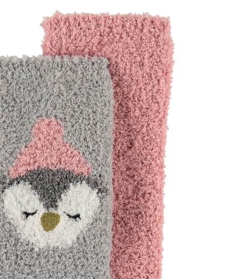 2 pares de calcetines superc&oacute;modos, Gris