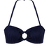 Top de bikini Cozumel Bandeau, Azul