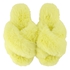 Zapatillas Fake Fur, Amarillo