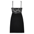 Vestido lencero Nora Lace, Negro