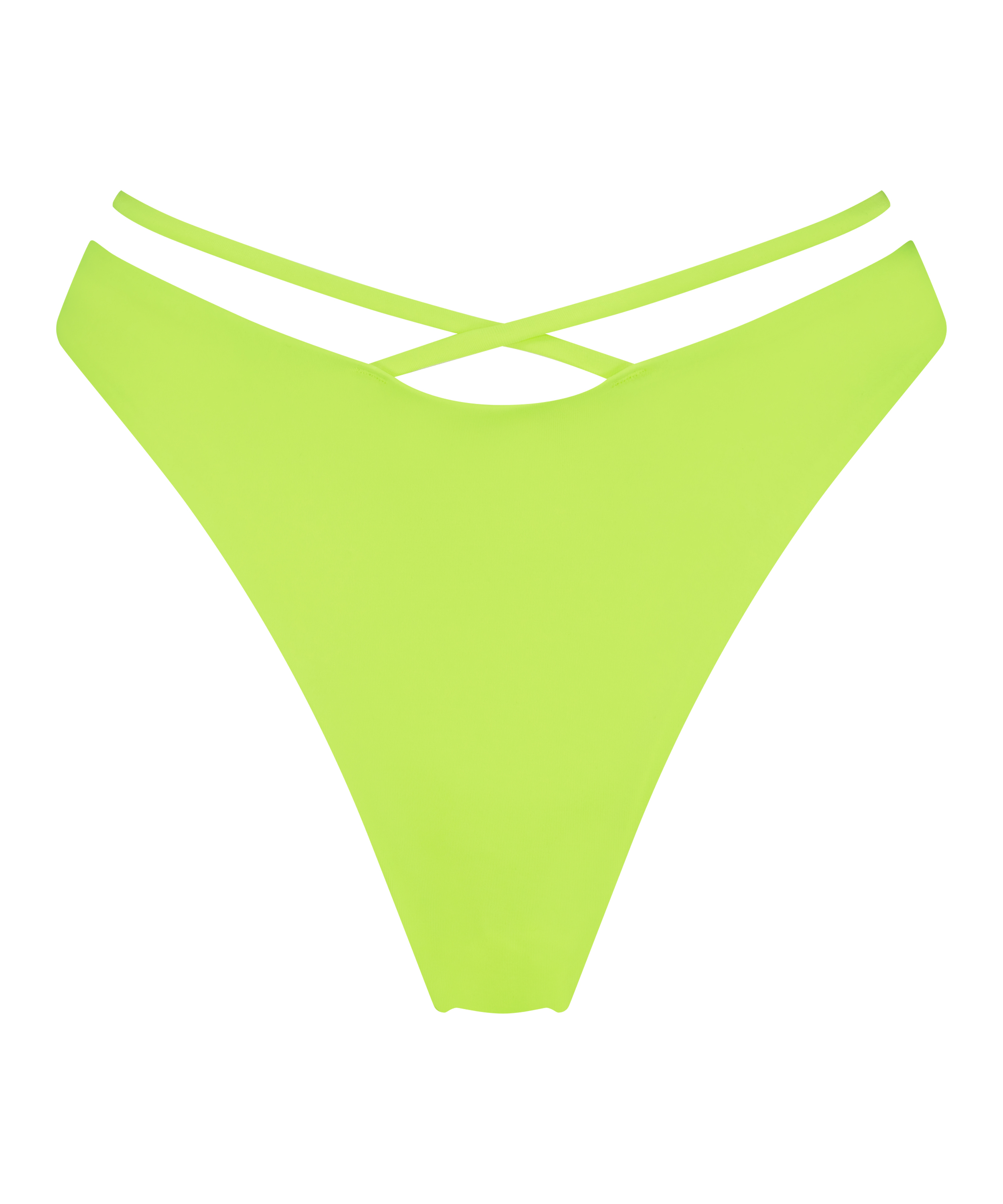 Braguita de bikini de tiro alto Glow, Amarillo, main