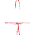 Top de bikini triangular Floral, Rosa