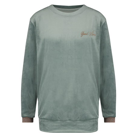 Top de terciopelo Lurex, Verde