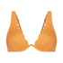 Top de bikini de aros no preformado Scallop, Naranja